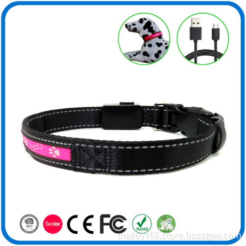 Led Shinning Light Illuminated Pet Dog Collar